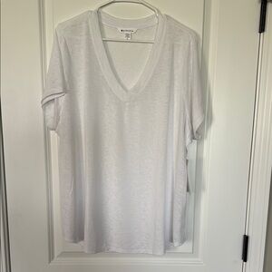 Athleta White Short Sleeve Tee